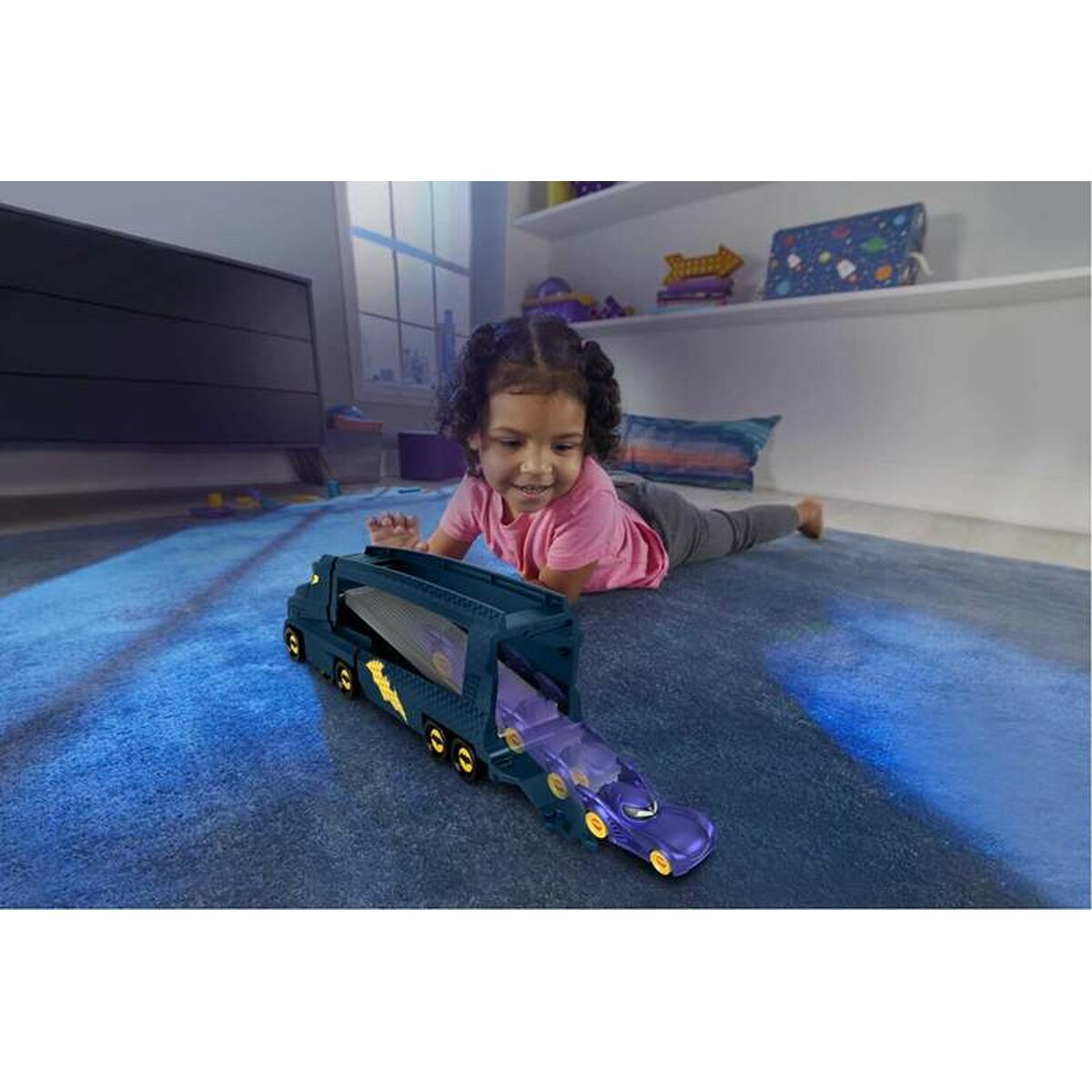 Vehicle Carrier Truck Fisher-Price Batwheels Big Big Bam noir-2
