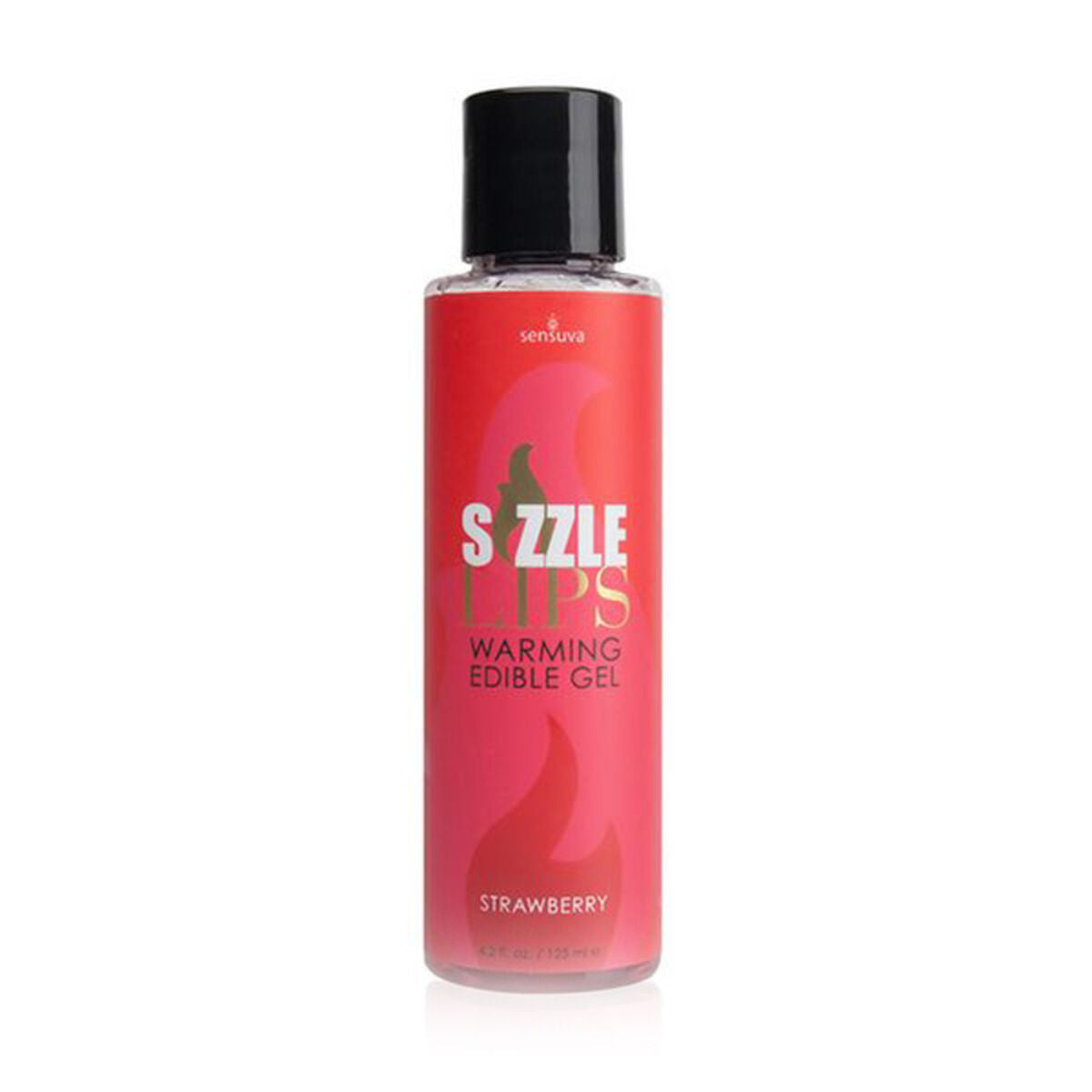 Sizzle Lips Strawberry Warming Edible Gel 125 ml Sensuva 7303 125 ml-0