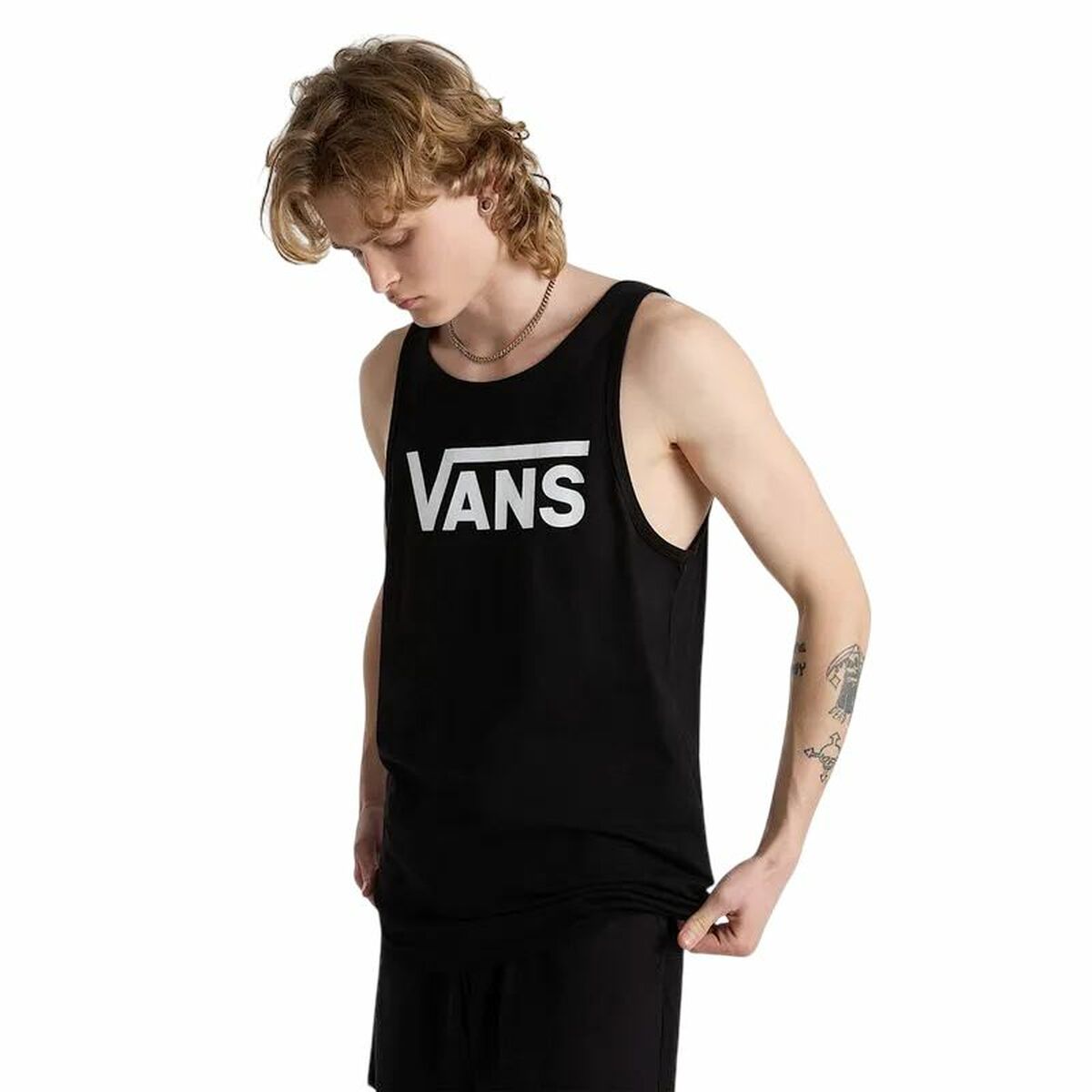 Tank Top Men Vans Mn Classic Tank White Black-0