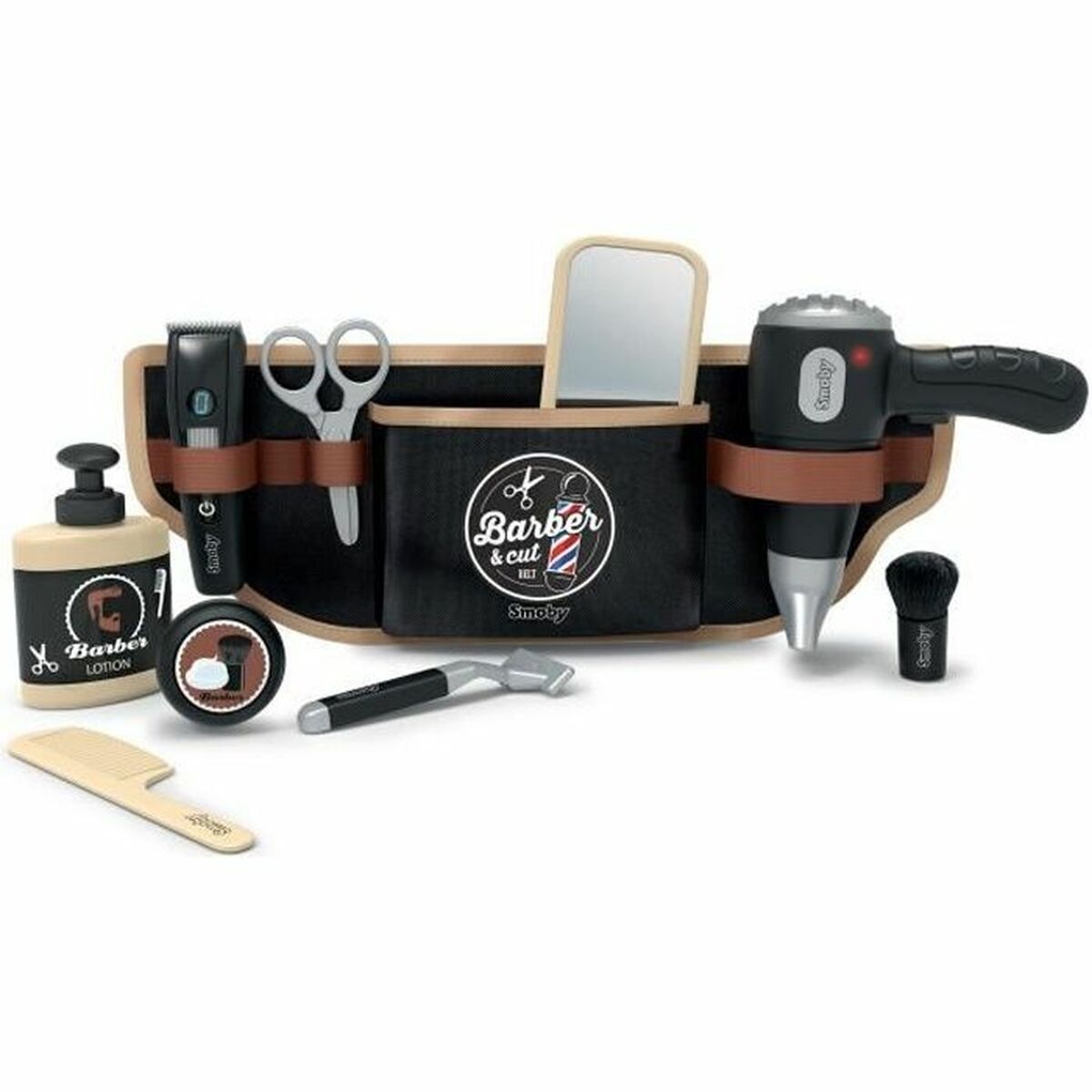 Children's Make-up Set Smoby BARBER & CUT BELT Black-6