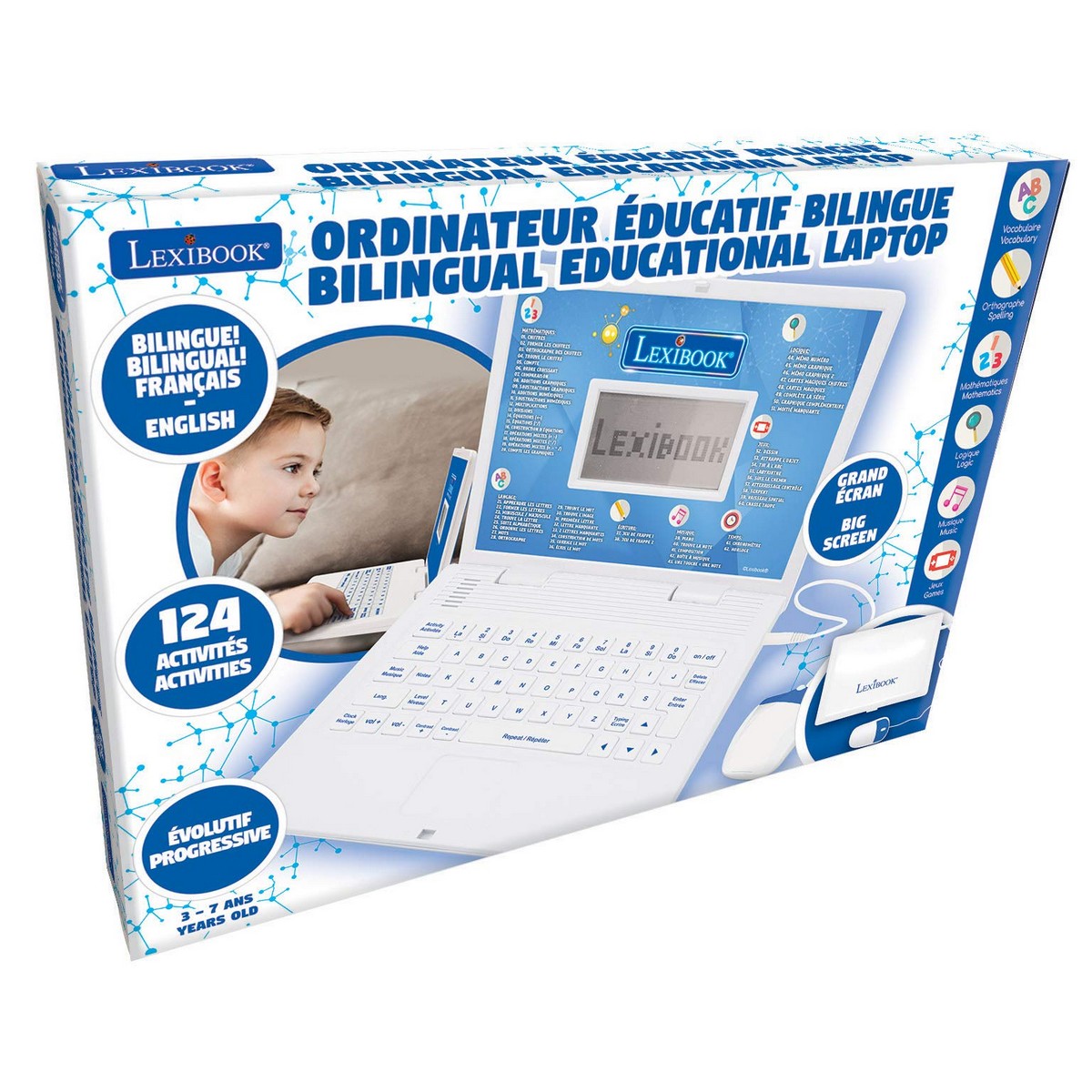 Laptop computer Lexibook JC598i1_01 Children's Interactive Toy FR-EN-1