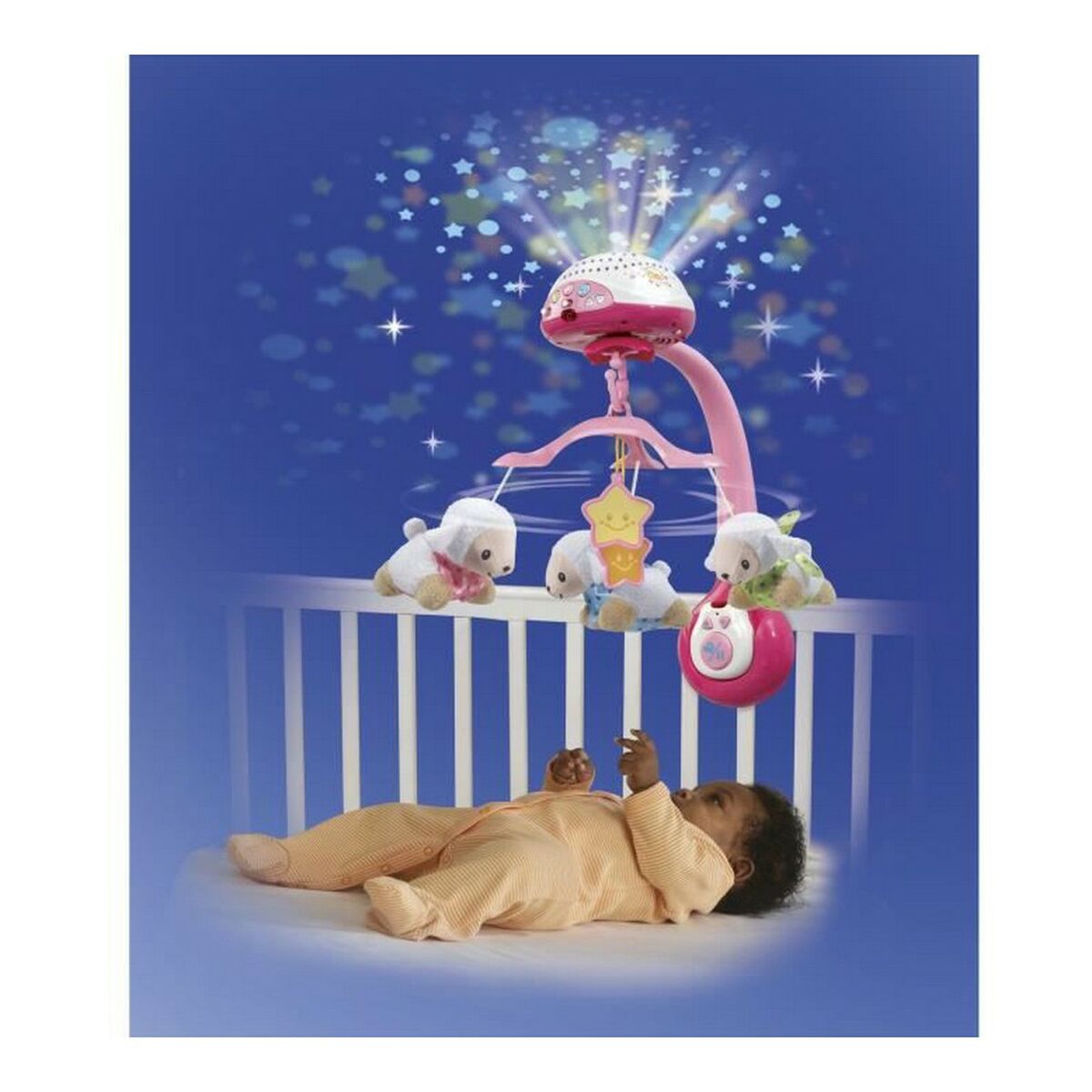 Baby toy Vtech Baby Sheep Count Pink Plastic Baby Crib-3