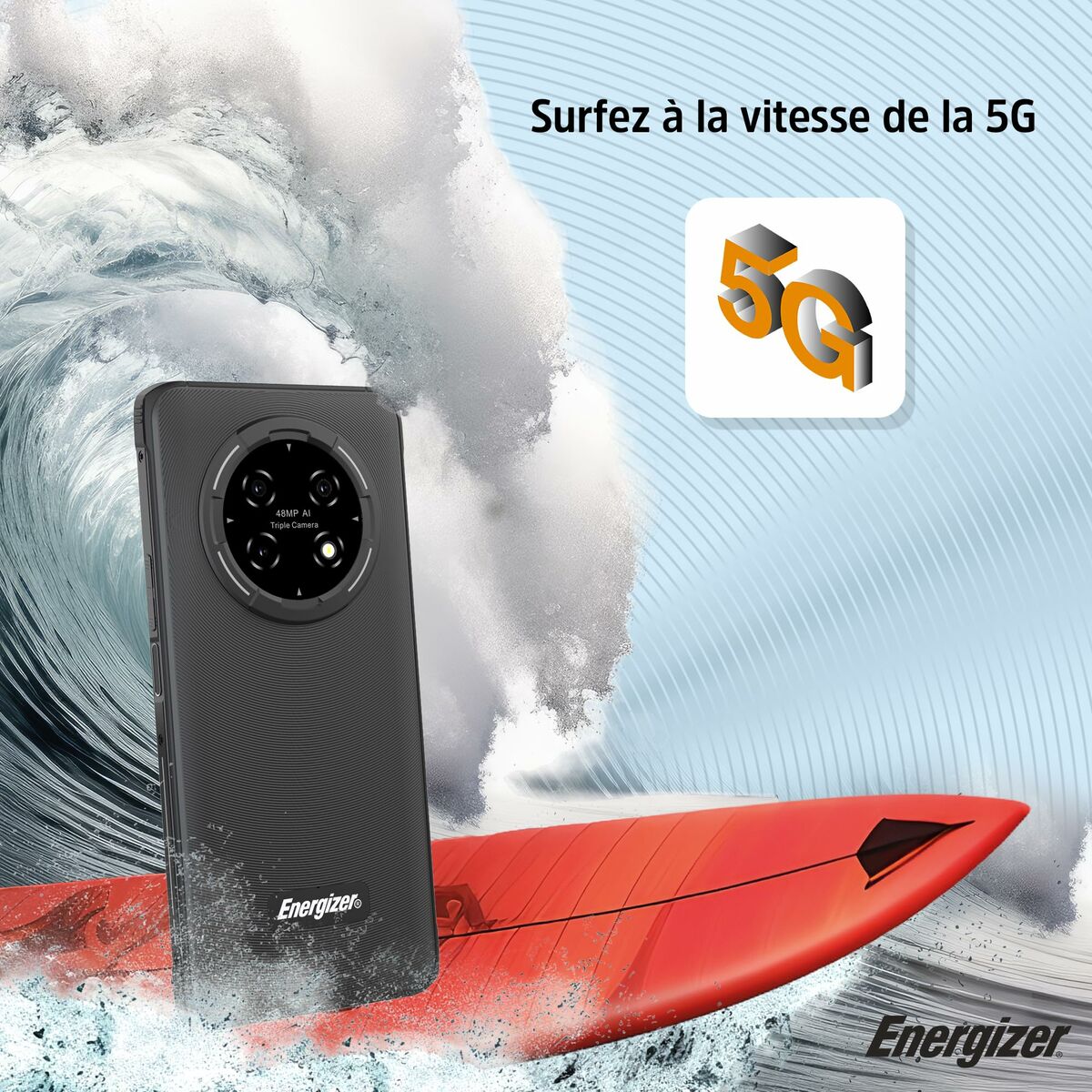 Mobile telephone for older adults Energizer H67GEU Octa Core 4 GB RAM 128 GB Black 6,78"-7