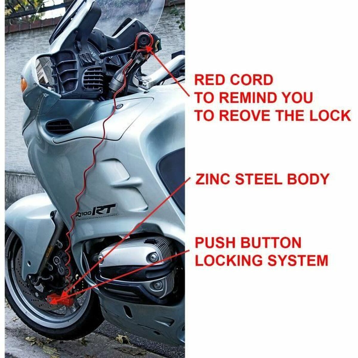 Key padlock Master Lock Red-2