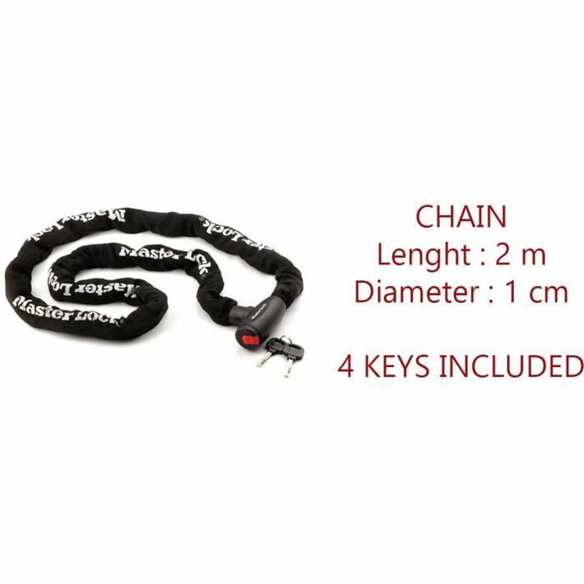Chain with Padlock Master Lock-3