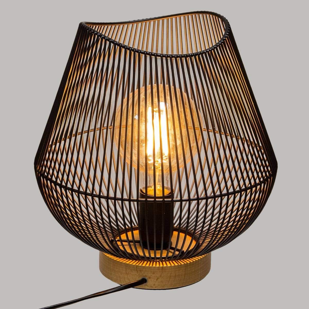 Desk lamp Atmosphera Jena Black Metal 40 W (Ø 28 x 26 cm)-1