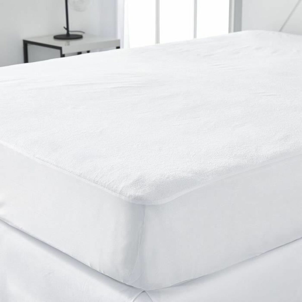 Mattress protector TODAY Essential Double bed 160 x 200 cm White Waterproof-3