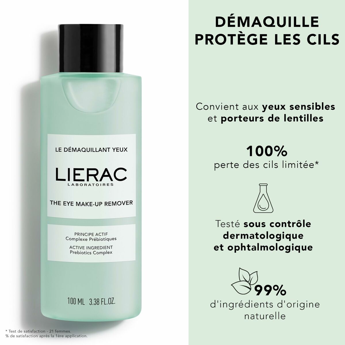 Eye Make Up Remover Lierac LIERAC DÉMAQUILLANT 100 ml-2