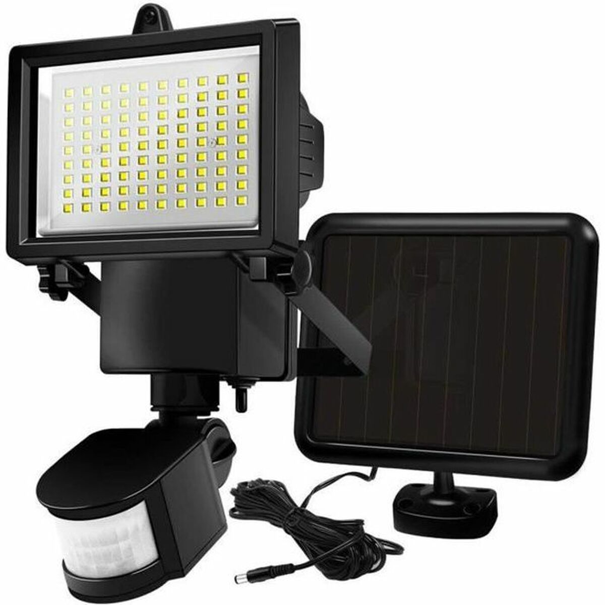 Solar-powered spotlight Lumi Garden Black-0