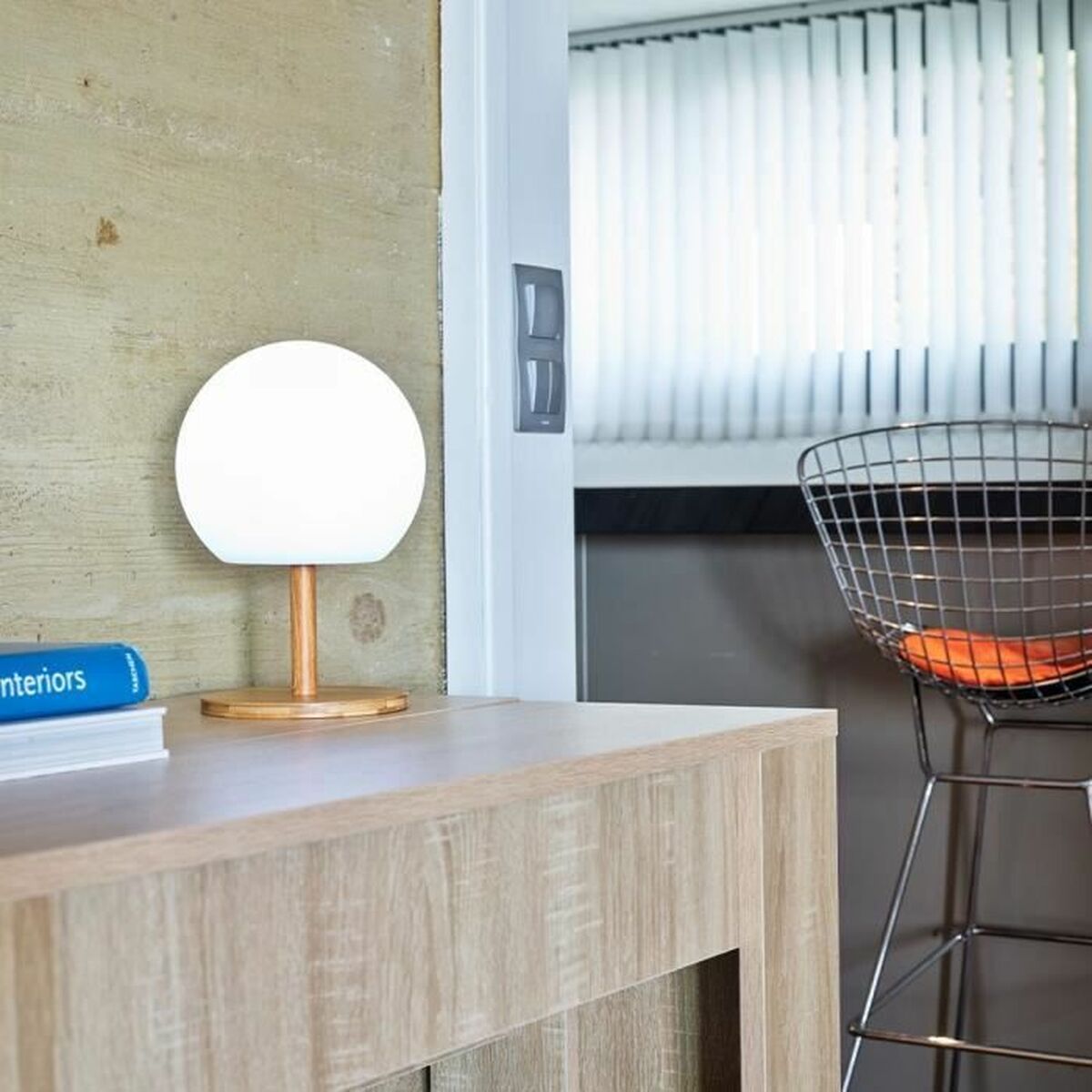 Desk lamp Lumisky Luny Brown 1,2 w Bamboo-2