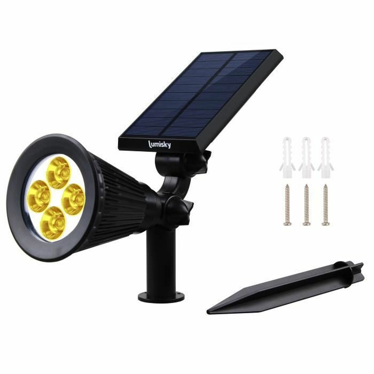 Lamp Lumi Garden Black 5 V 250 Lm (2 Units)-5