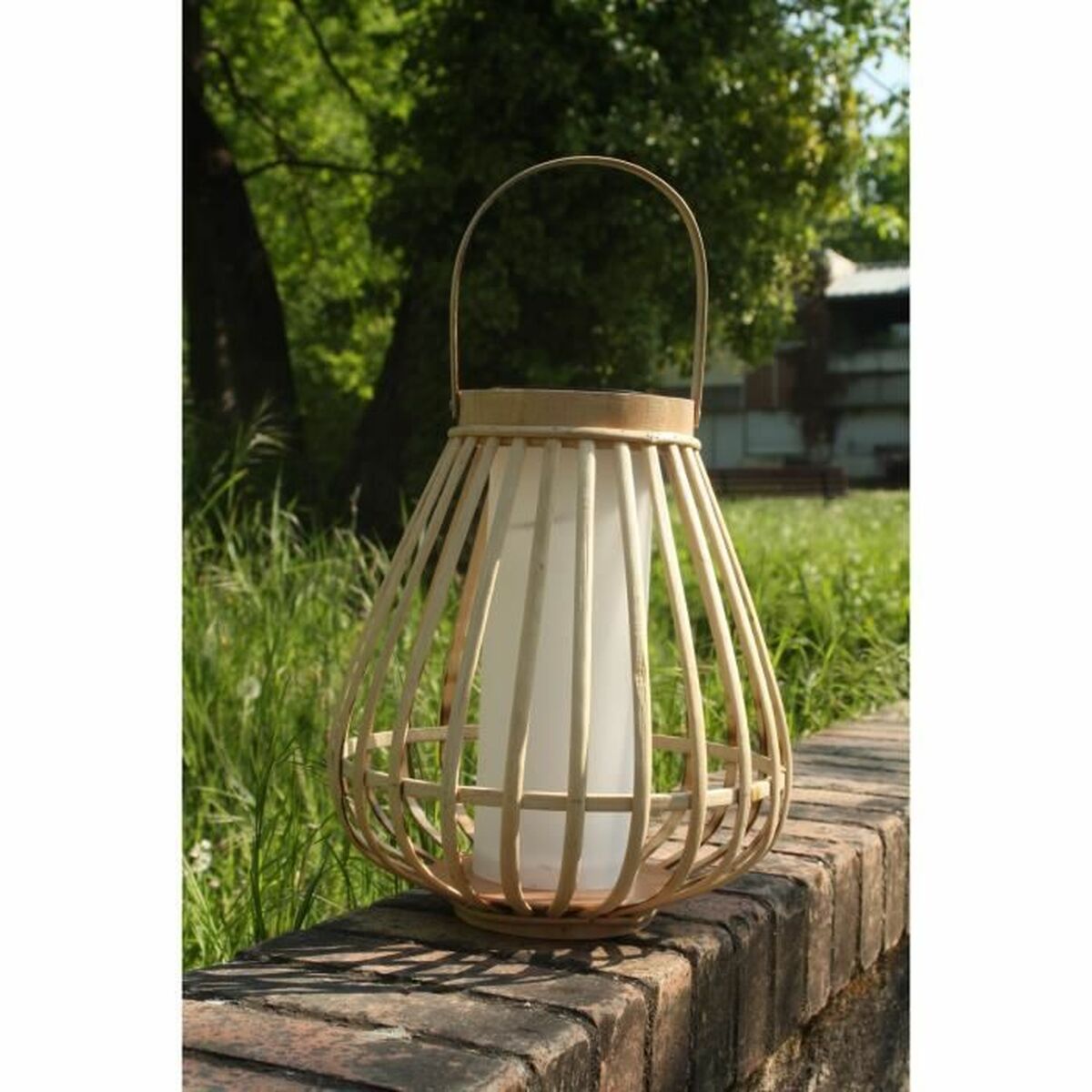 Solar lamp Beige Flame effect-2