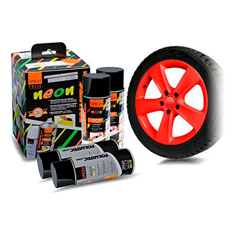 Liquid Rubber for Cars Foliatec Red 400 ml (4 pcs)-0