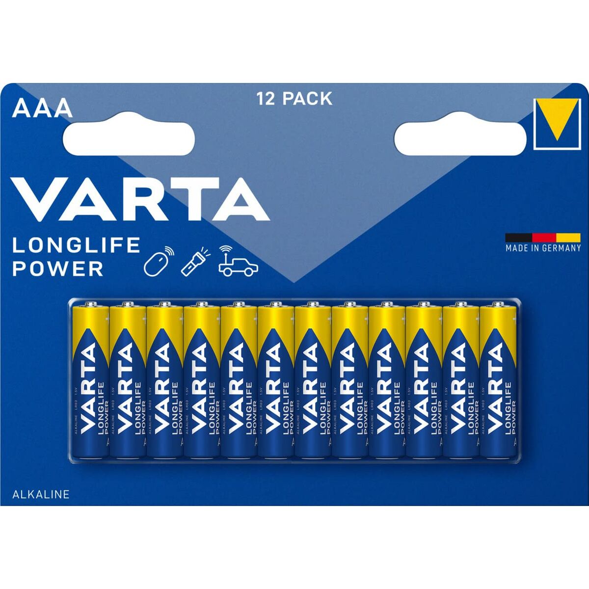 Alkaline Batteries Varta Longlife Power AAA LR03 1,5 V (12 Units)-0