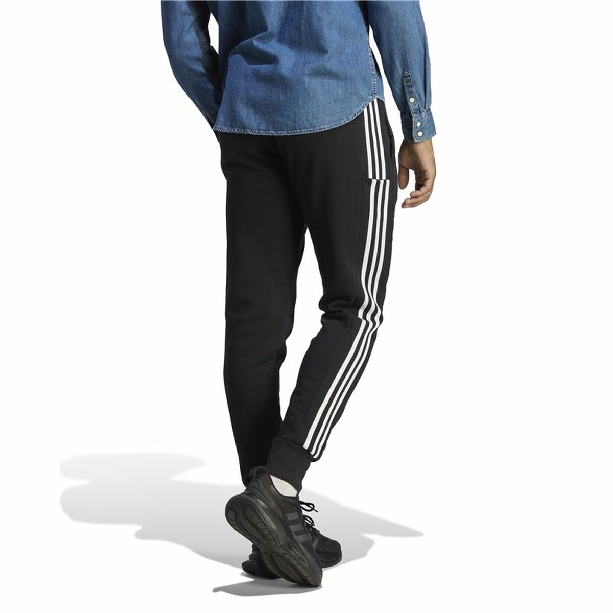 Long Sports Trousers Adidas Black Men-9