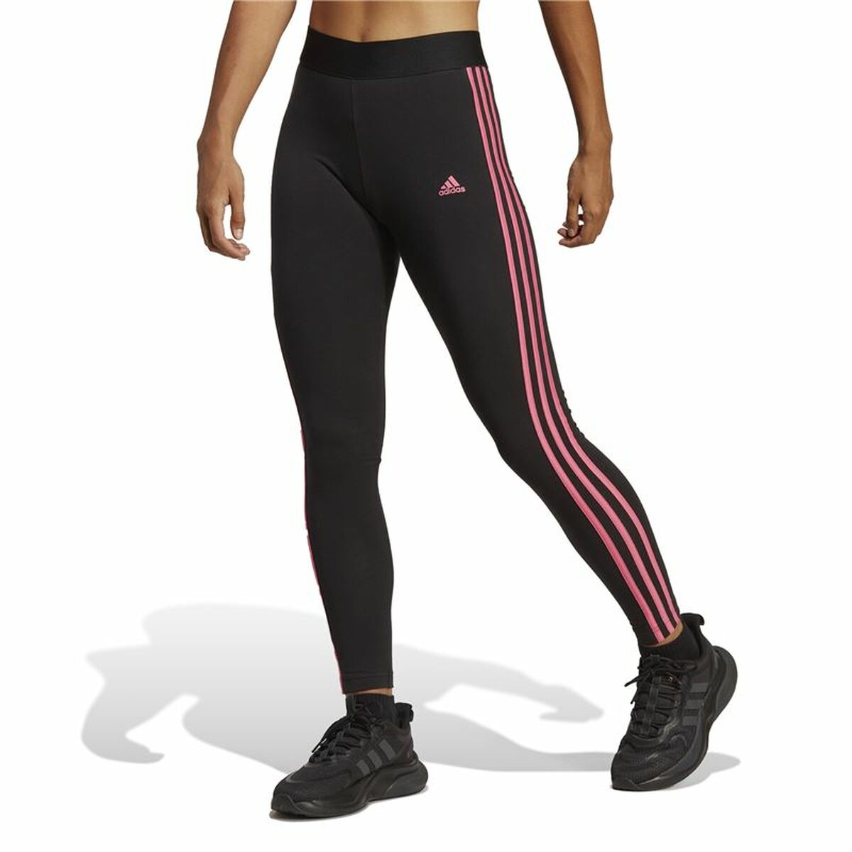 Sport leggings for Women Adidas 3 Stripes Black-7