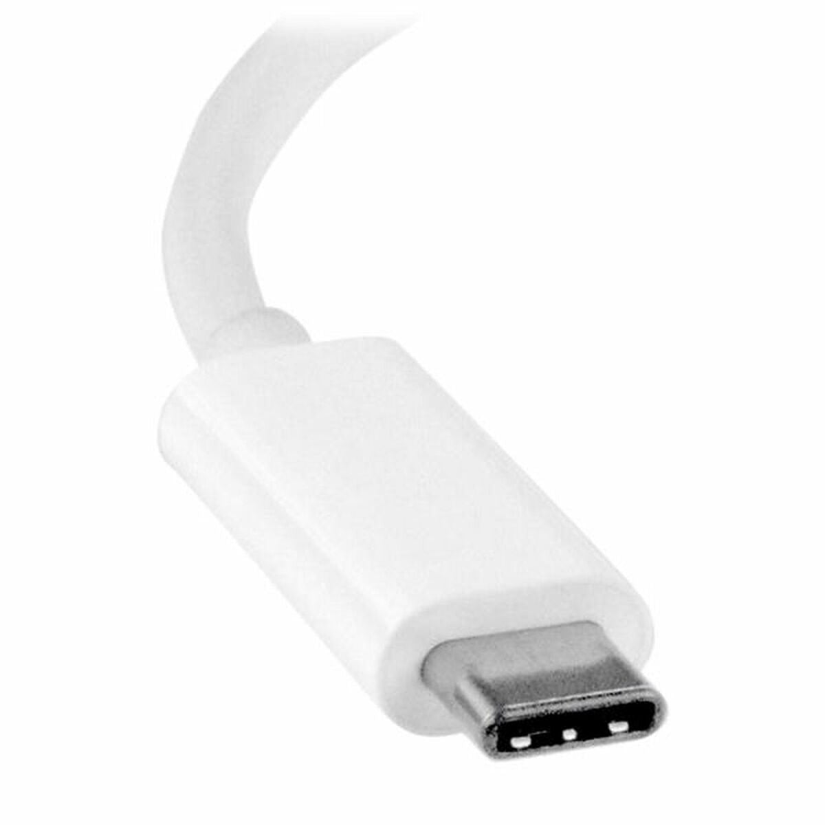 USB C to DVI Adapter Startech CDP2DVIW White-1