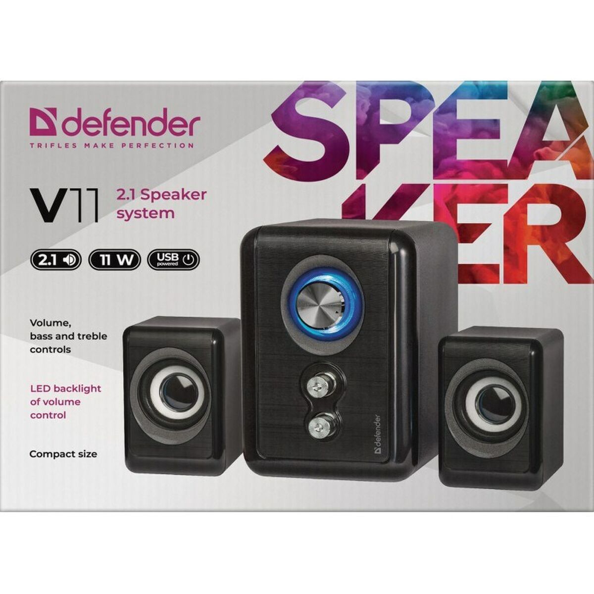PC Speakers Defender V11 Black-2