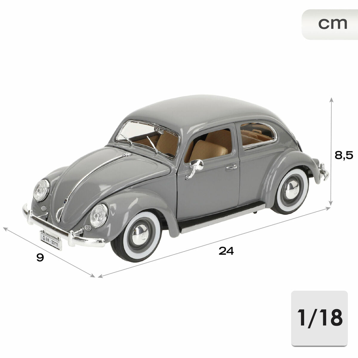 Car Bburago GT-Volkswagen Kafer Beetle (1955) 1:18-3