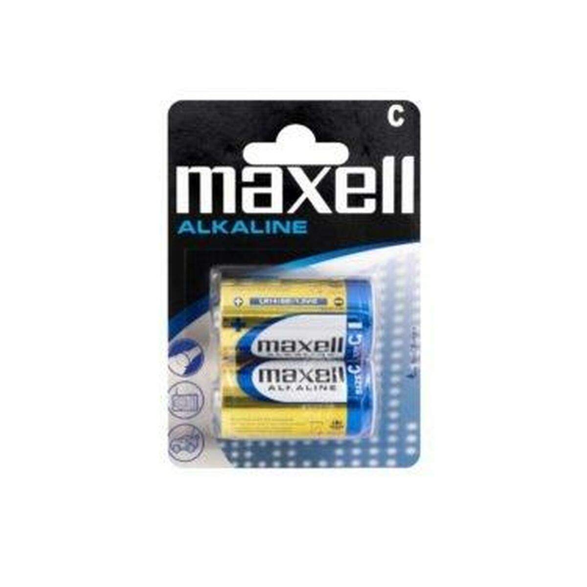 Alkaline Batteries Maxell LR14 (12 Units)-1