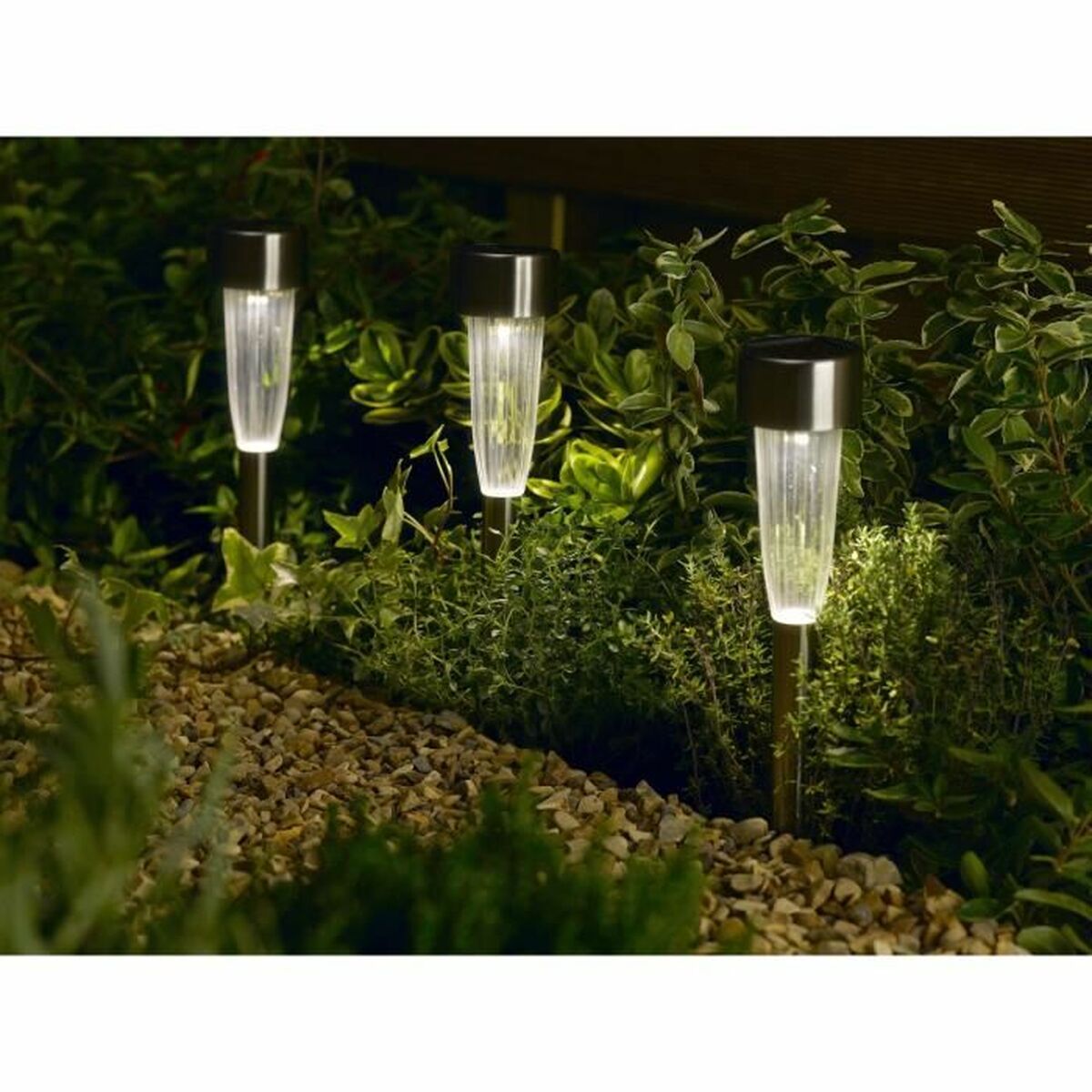 Set of solar garden stakes Smart Garden (10 Units)-1