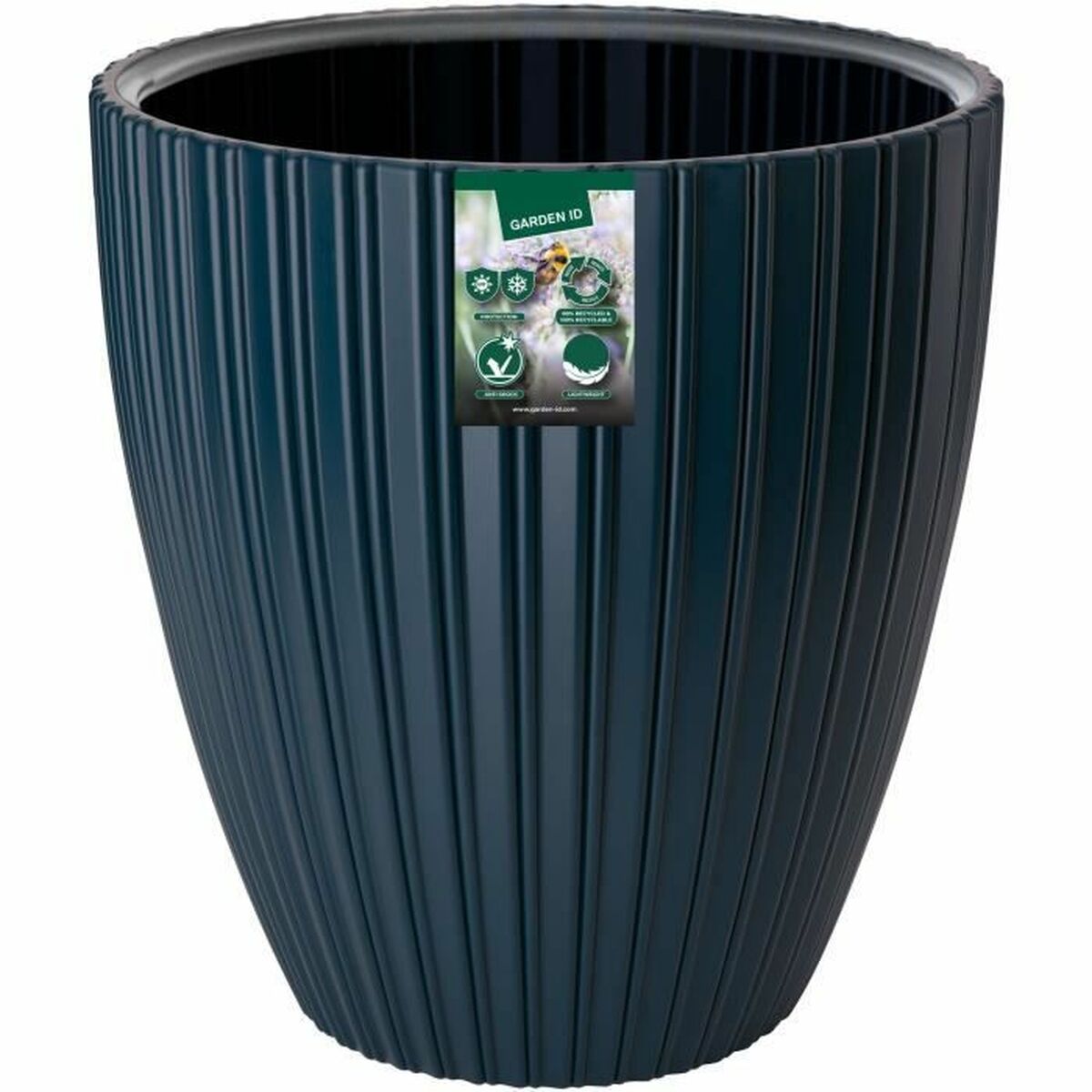 Plant pot Garden ID Fancy Blue Polyethylene 40 x 42 cm-3