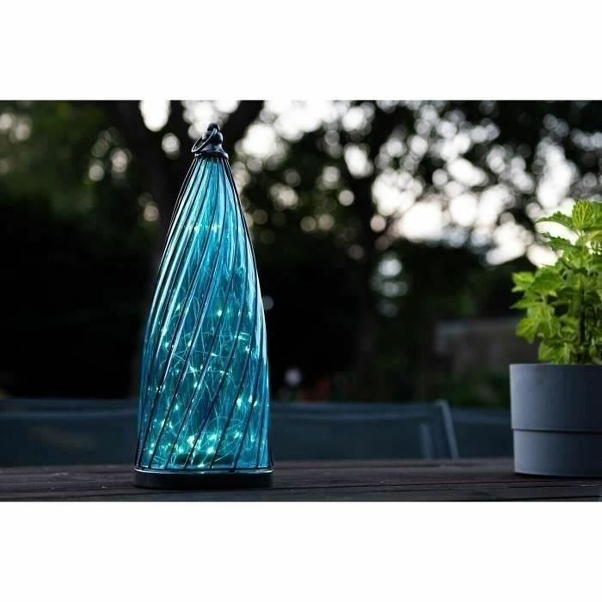 Solar lamp Garden ID Blue Dome-1