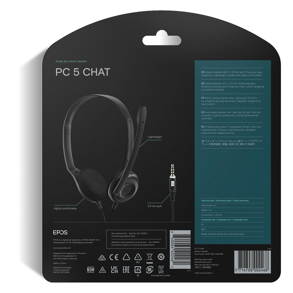 Headphones Sennheiser PC 5 CHAT Black-1