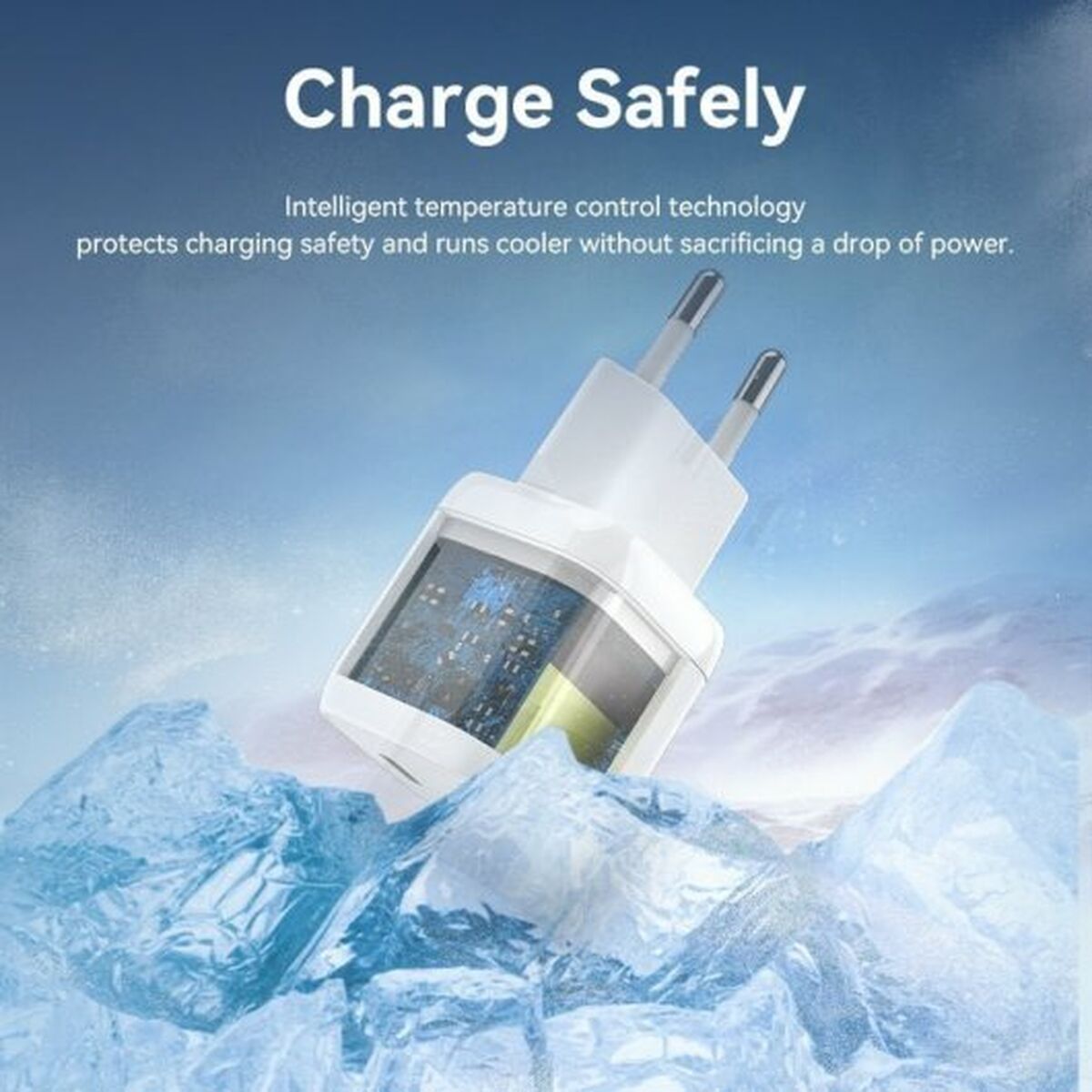 Wall Charger Vention FAKW0-EU 30 W USB-C Yellow-3