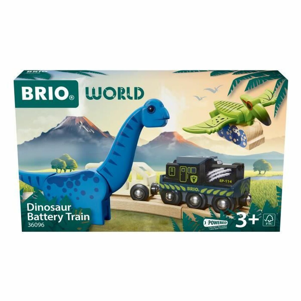 Train Brio Dinosaur Battery train-5