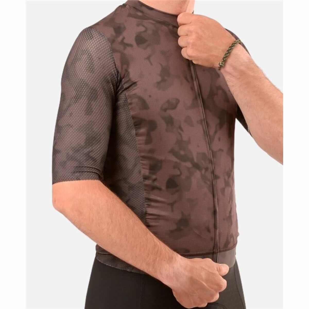 Cycling jersey Hemon Prestiggio Brown-1