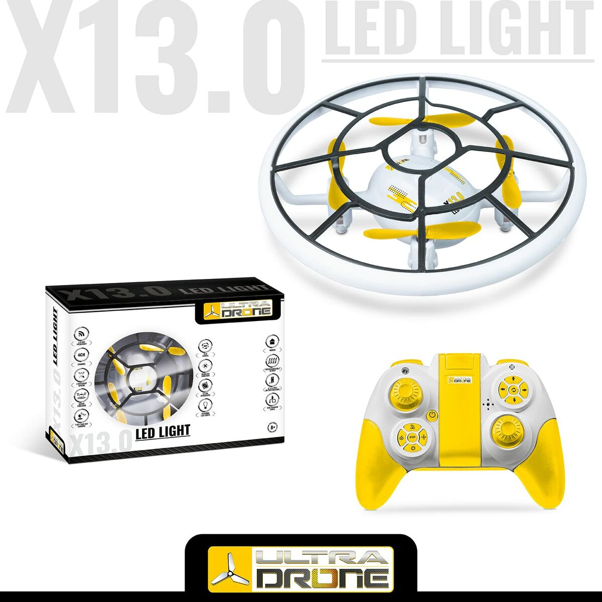 Remote control drone Mondo Ultradrone X13 LED Light-6
