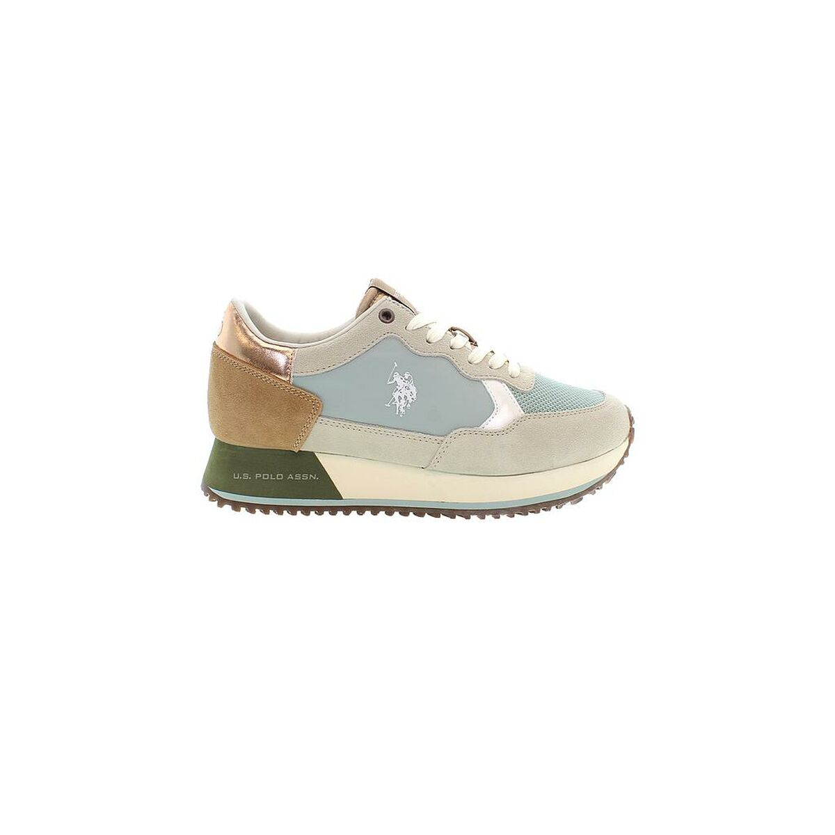 Sports Trainers for Women U.S. Polo Assn. SACHA002 LBE TAN01 Blue-7