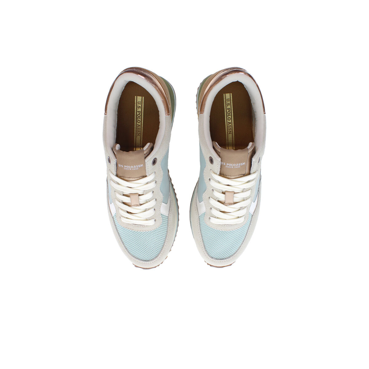 Sports Trainers for Women U.S. Polo Assn. SACHA002 LBE TAN01 Blue-5