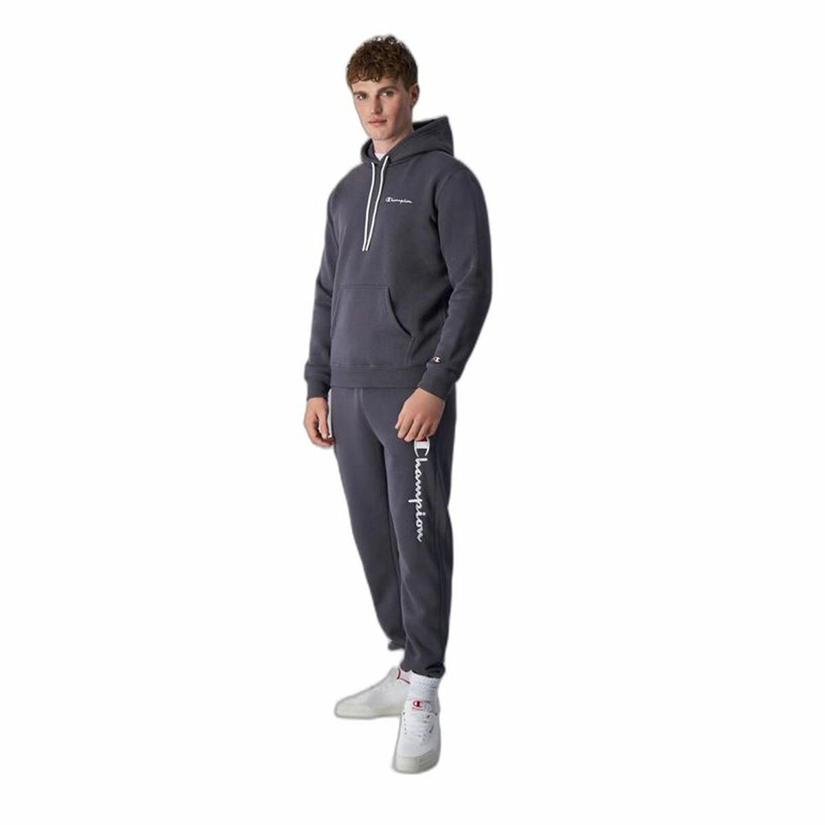 Adult Trousers Champion Rib Cuff Grey Men-4