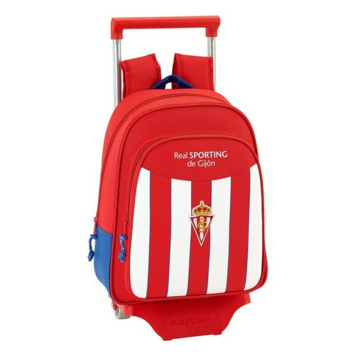 School Rucksack with Wheels 705 Real Sporting de Gijón (27 x 10 x 67 cm)-0