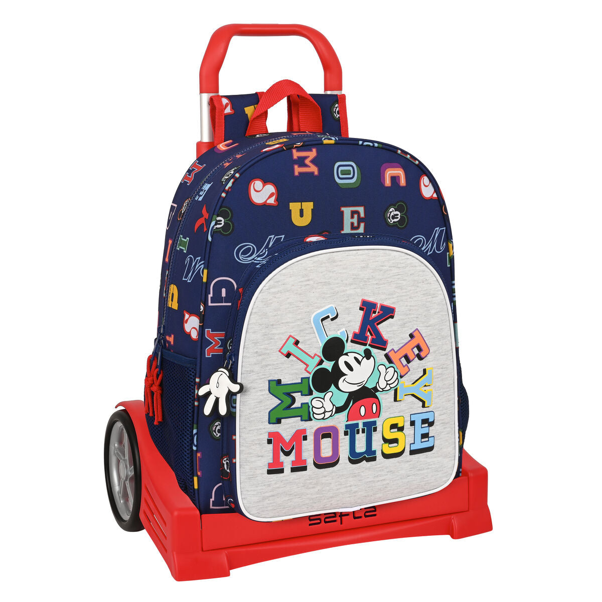 School Rucksack with Wheels Mickey Mouse Clubhouse Only one Navy Blue 33 x 42 x 14 cm-0