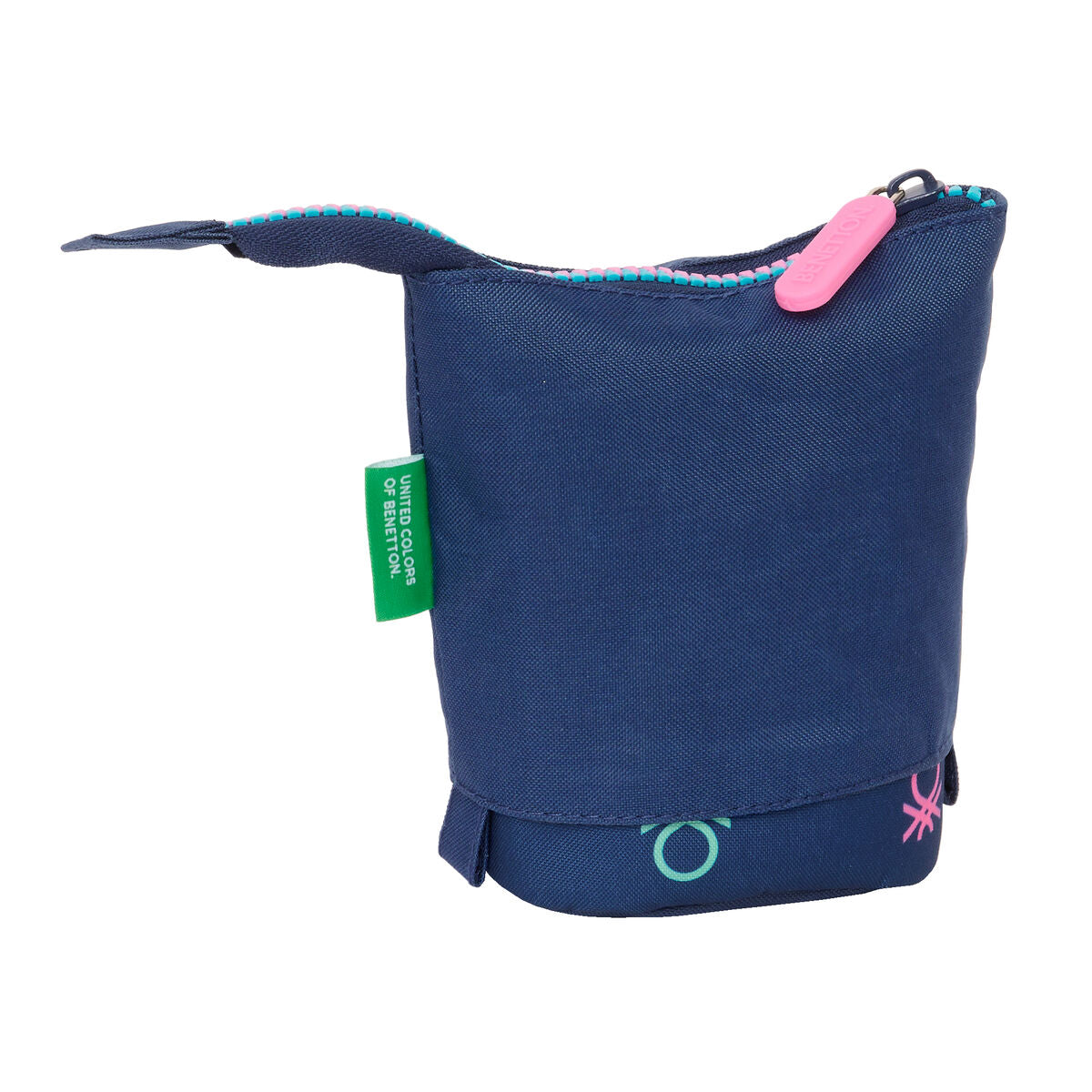 Pencil Holder Case Benetton Cool Navy Blue 8 x 19 x 6 cm-5