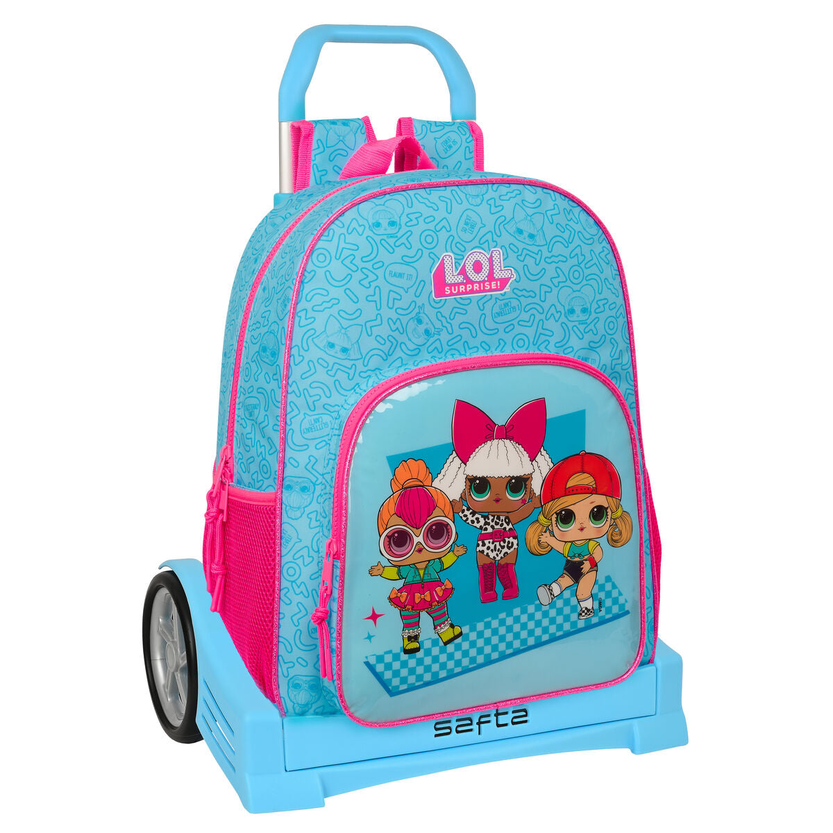 School Rucksack with Wheels LOL Surprise! Divas Blue 33 x 42 x 14 cm-0