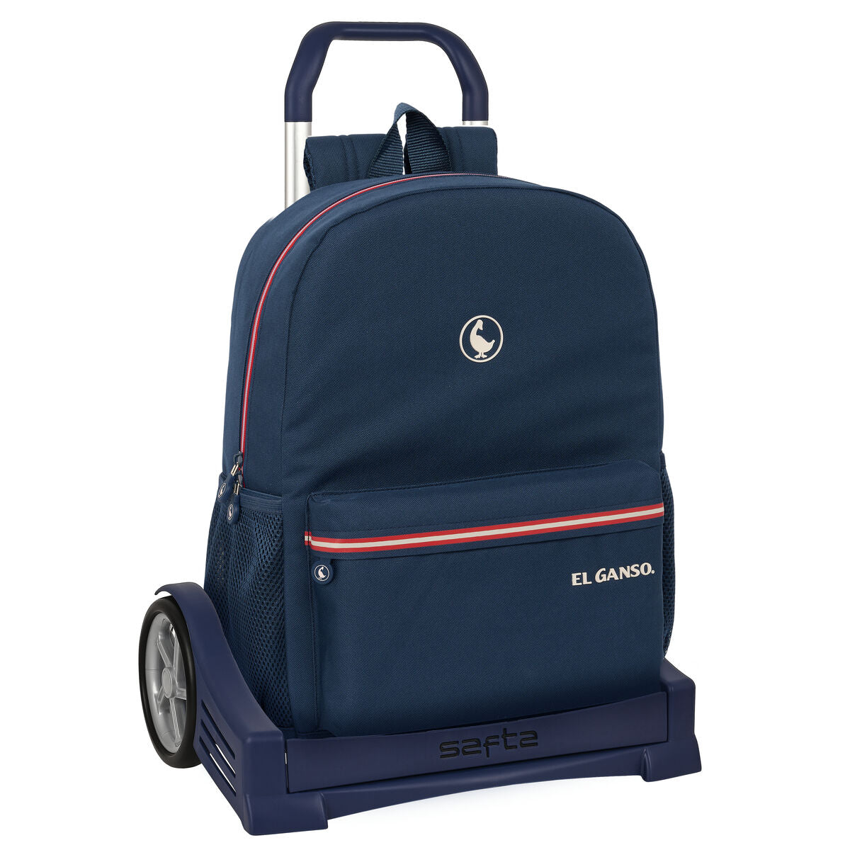 School Rucksack with Wheels El Ganso Classic Navy Blue 32 x 43 x 14 cm-0