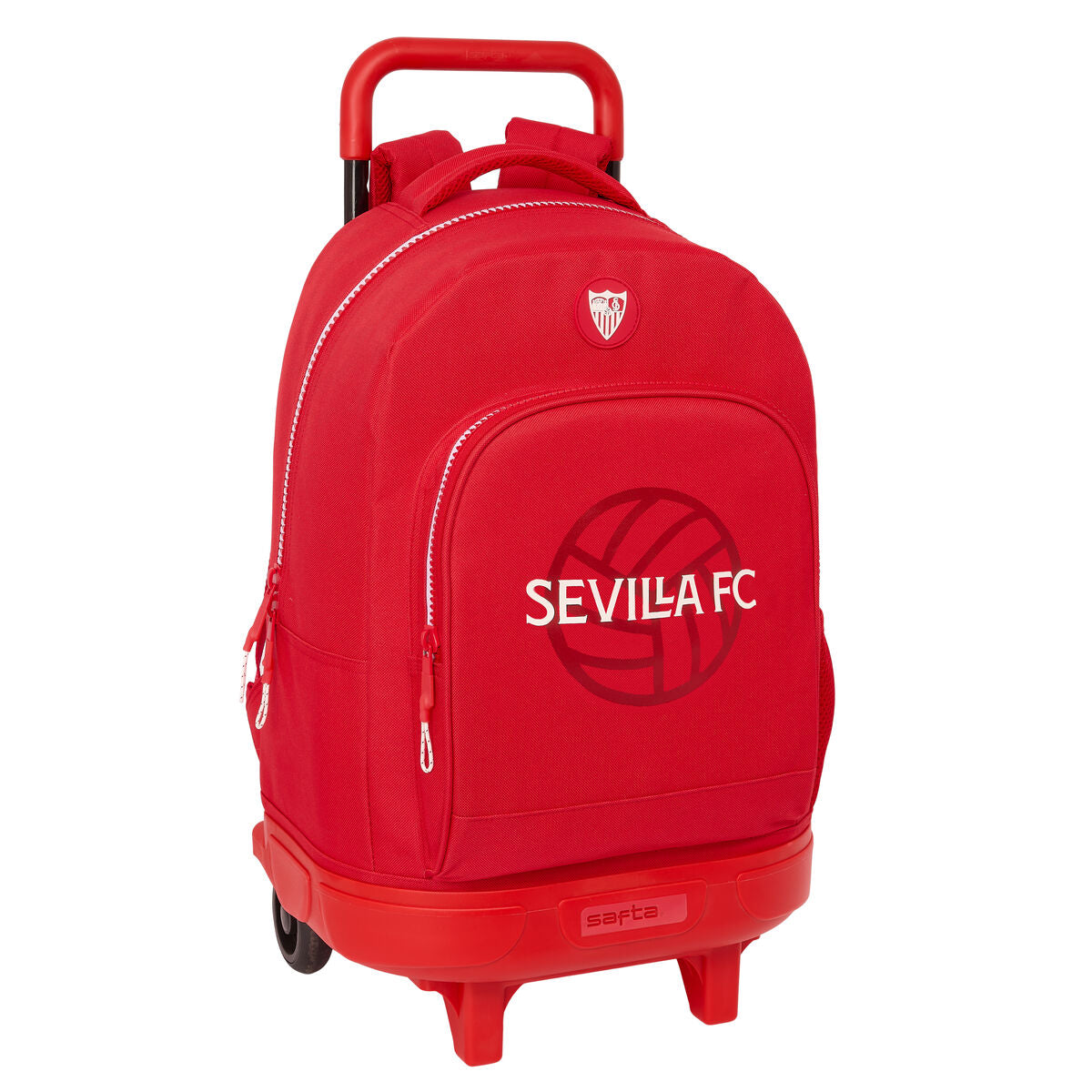 School Rucksack with Wheels Sevilla Fútbol Club Red 33 x 45 x 22 cm-0