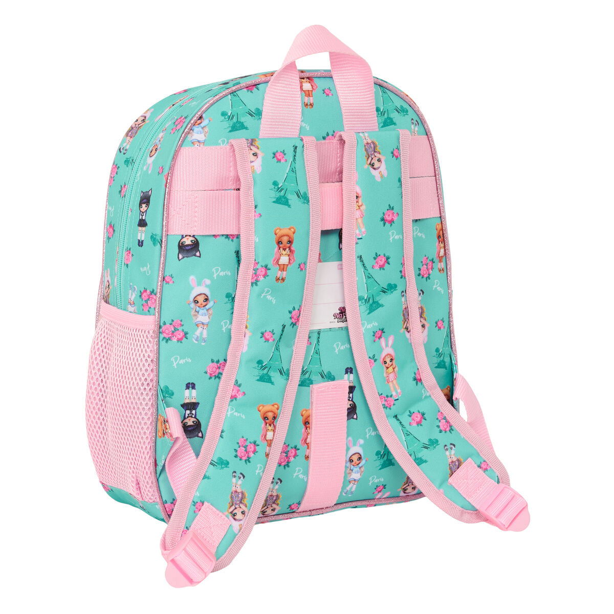 School Bag Na!Na!Na! Surprise Bunny Pink Turquoise 28 x 34 x 10 cm-2