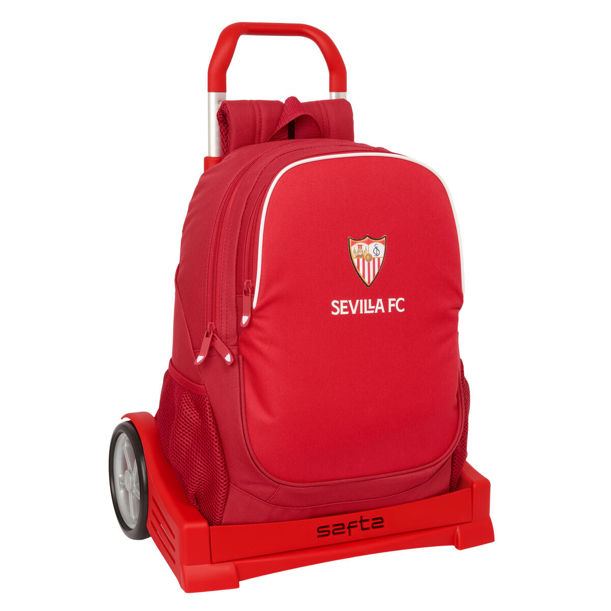School Rucksack with Wheels Sevilla Fútbol Club Red 32 x 43 x 14 cm-0