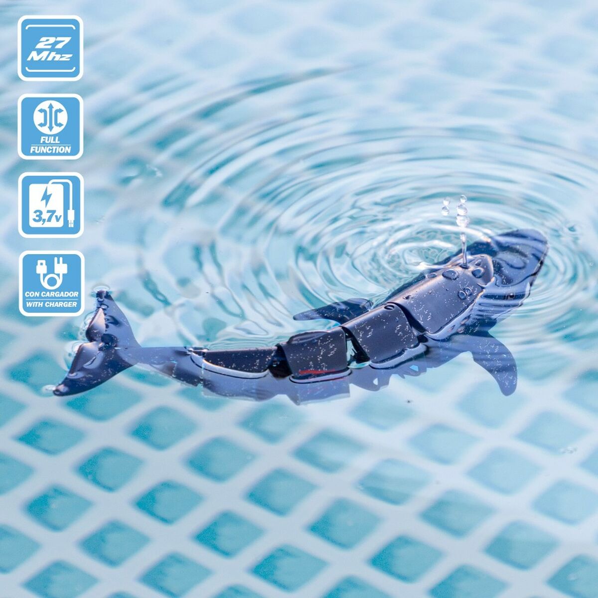 Set Colorbaby Racing Boat Radio control Whale-5