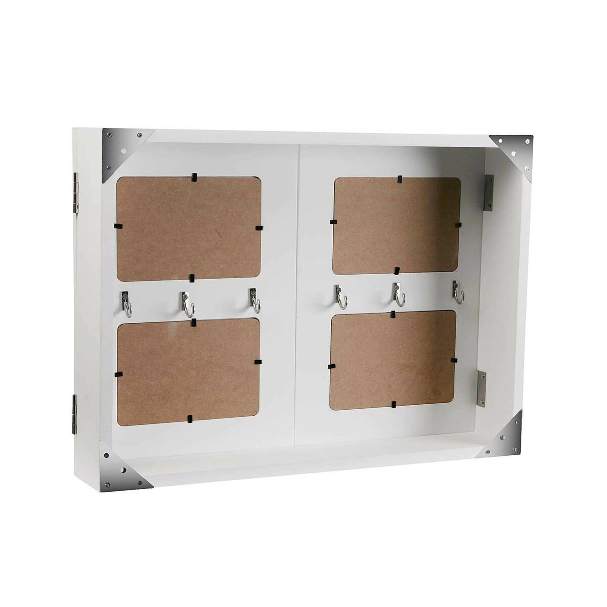 Key cupboard Versa Black Wood (8,5 x 33 x 46 cm)-2