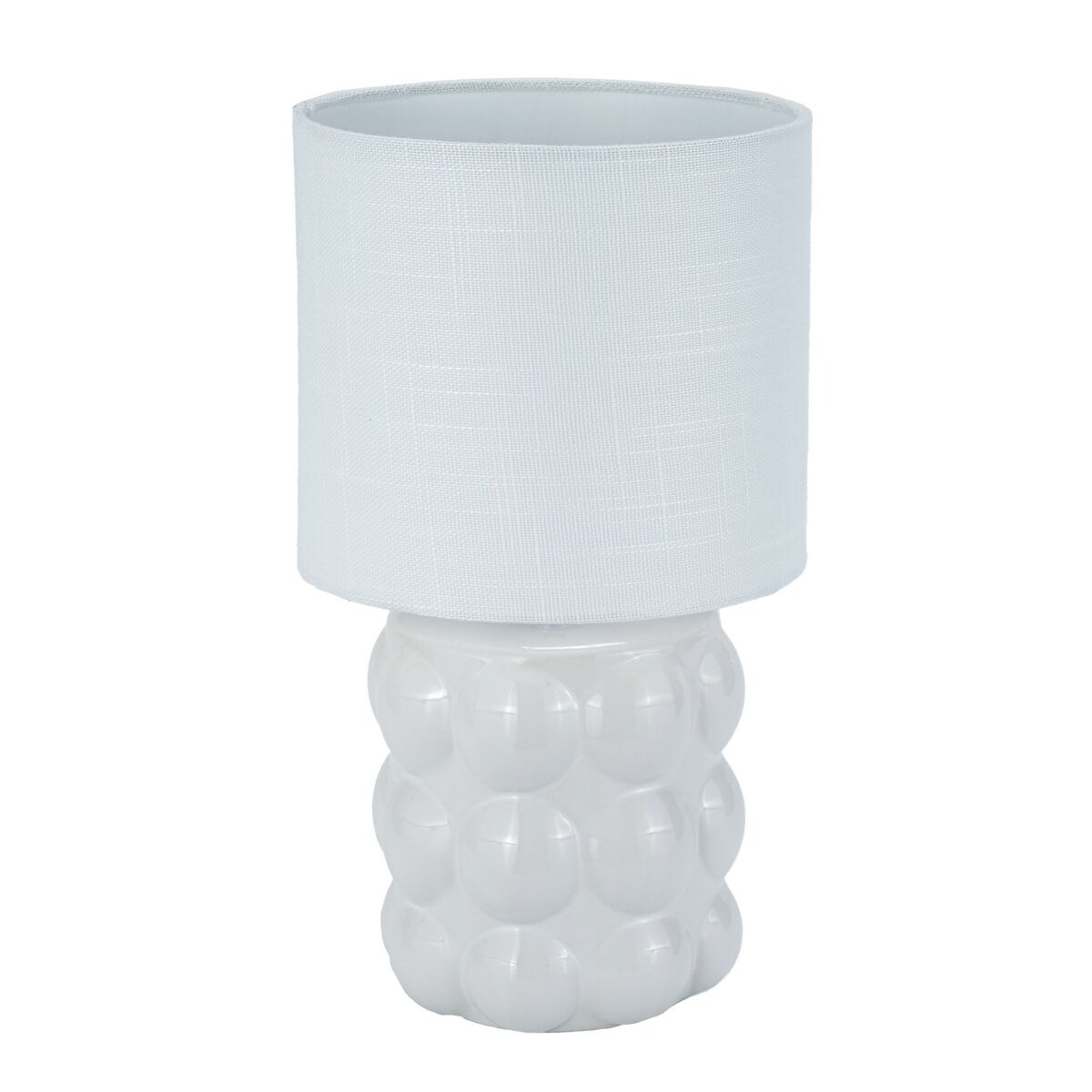 Desk lamp Versa White Linen Ceramic 17 x 30 cm-0