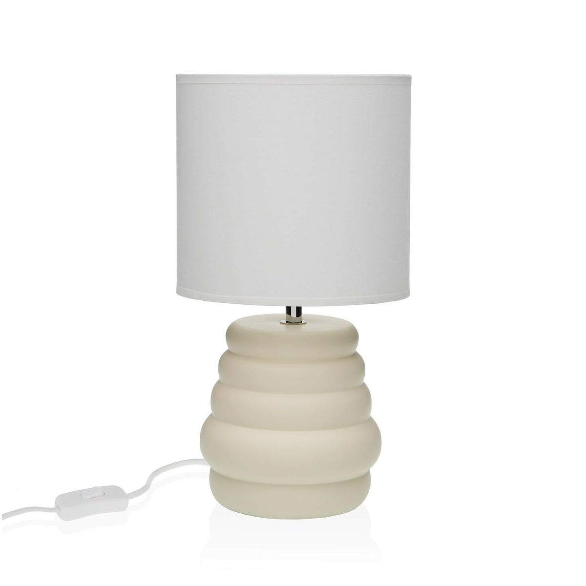 Desk lamp Versa Beige Ceramic 40 W 17 x 32,2 cm-0