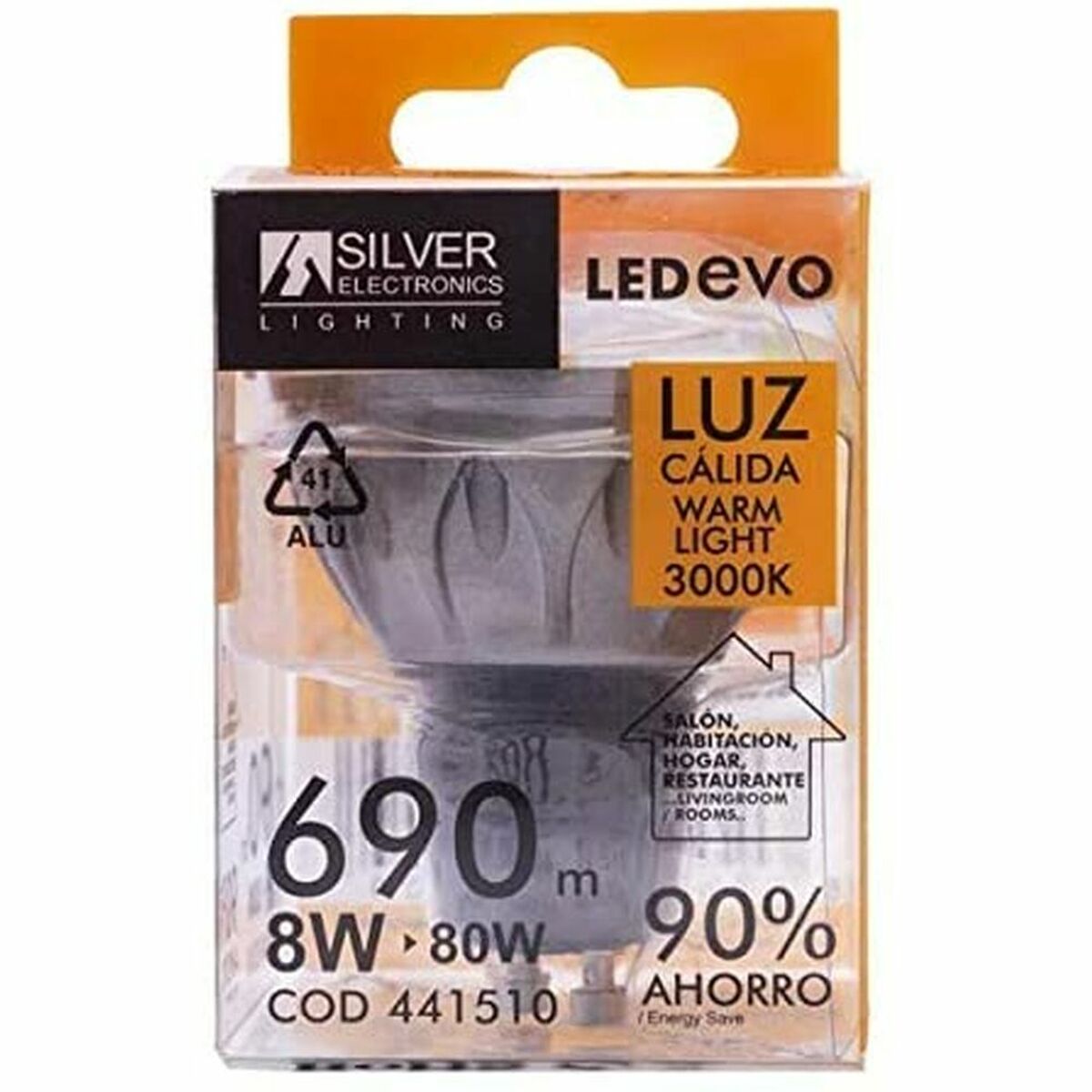 LED lamp Silver Electronics EVO 3000K GU5.3 8W-1