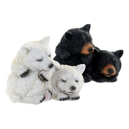 Decorative Figure DKD Home Decor White Black 14,5 x 14,5 x 11 cm Resin (2 Units)-2