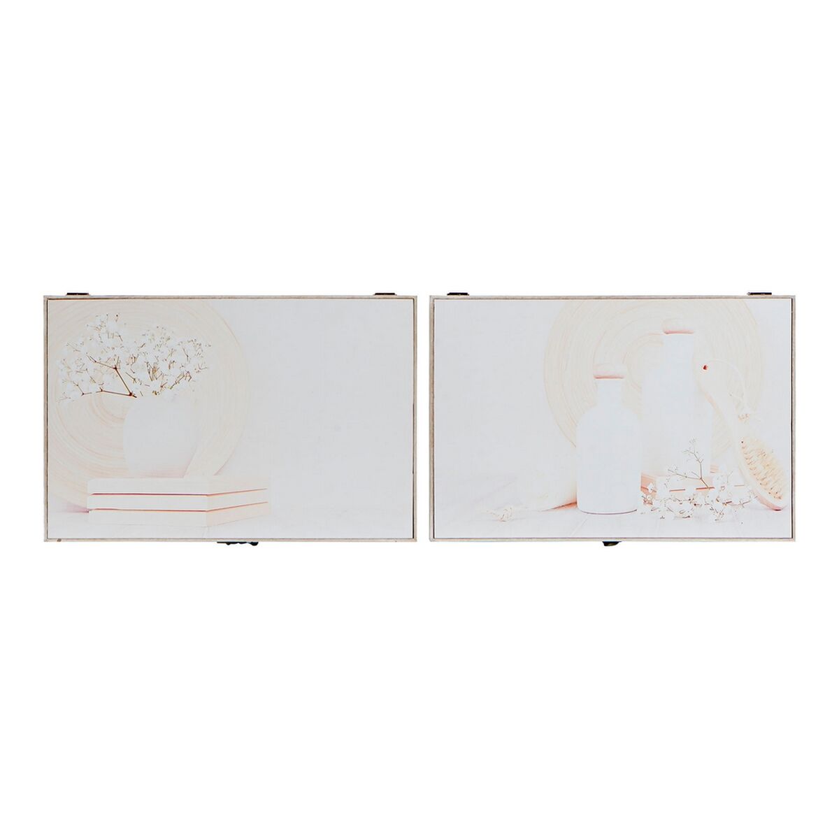Key cupboard DKD Home Decor 8424001797233 Wood MDF Wood Beige 2 Units 46 x 6 x 32 cm-0